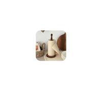 Wood Paper Towel Holder, Vintage Wooden Countertop Paper Towel Holders for Kitchen Roll Holder Free-Standing Kitchen Roll Holder with Wood Base