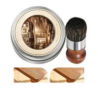 Wood Paste Wax, Portable Protective, 70g Conditioner with Brush for Scratch Resistance Wood Care Wax Restoration for Floor Table Chair Cabinet Door Window Frame