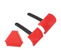 Wood Pattern Knurling Tool Prevent Injury Prevent Damage Good Elasticity Wall Texture Art Painting Tool Set Rubber with Handle Bar for Dome Oak for Crafts