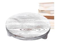 Wood Pedestal Stand - Elevated Plant Holder, Decorative Display Base, Hardwood Accent Pieces, Country Style Decor | Raised Cake Plates, Durable Flowerpot Risers, Vintage Design Showcase