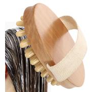 Wood Peel Brush Massage Brush, Eco-Friendly Brush for Dry Skin | Wooden Peeled Brush for Spa, Back Scrubber, Anti Cellulite Massager, So Brush