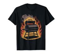 Wood Pellet Flavor Varieties Crest Hickory Cherry Mesquite T-Shirt