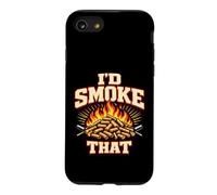 Wood Pellet Smoker BBQ Pitmaster Grill Flames Case for iPhone SE (2020) / 7/8