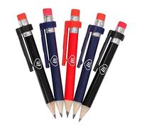 Wood Pencils With Clips and Eraser x 5 In Eco Bag