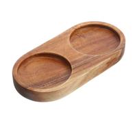 Wood Pepper Mill Holder Tray 7cm Inner Diameter for Tables | Anti-slip Rest, Universal Fit for Grinders and Spice Bottles, Easy Maintenance on Dining or Restaurant Tabletops