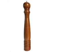 Wood Pepper Mill Hotel Salt Pepper Mill Large 20" Super Big Oak Wooden Salt and Pepper Stainless Steel Core Manual Pepper Grinder-Brown