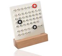 Wood Perpetual Calendar, Wooden Desk Calendar Desktop Acrylic Calendar Stand Week Month Day Display Desktop Decor Calendar for Home Office