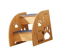 Wood Pet Step Stairs with Carpet Surfaces for Safe Climbing Great for Easy to Reach to Bed Sofas Car for Small Senior NonSlip Stairs