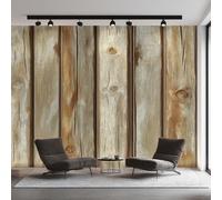 Wood Photo Wallpaper, Rustic Farmhouse Wood Grain Wallpaper Mural, 390x260cm Wall Paper for Bedroom Living Room, Non-Woven Wall Mural Room Decor EL&D66