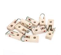 Wood Piano Keyboard Hammer Butt Flanges with Rope Upright Piano DIY Repair Replacement Parts & Accessories Pack of 10PCS Playing Accessories Performance Accessories