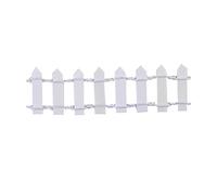 wood picket fence Mini Fence Wood Picket Miniature Fairy Garden Micro Landscape Accessory Kits for Home Garden Outdoor Decoration 10PCS White Style1
