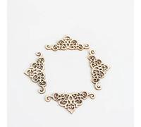 Wood Pieces,10Pcs Angel Wings Wooden Slices Decorative Embellishments Crafts Scrapbook Hand-Made Graffiti Button Accessories Style 5