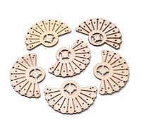 Wood Pieces,30Pcs Natural Wood Leaves Handwork for Wooden Slice Ornaments Home Decoration Tools Crafts Style M