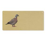 'Wood Pigeon' Large Wooden Wall Plaque/Door Sign (DP00055377)