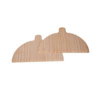Wood Pizza Peel - Semi Circular Paddle, Smooth Baking Tray | Flat Transfer Board with Long Grip for Pizza Cooking, Bread Serving, Homemade Crust Transfer, Oven Handling, Dough Placement
