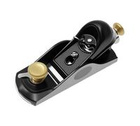 Wood Planer Carbon Steel Mini Hand Planer with Adjustable Cutting Depth Universal Low Angle Block Plane Woodworking Tool for Trimming Polishing Deburring