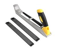 Wood Planer for Doors,Hand Planers for Wood,Wood Plane Tools, Metal Surform Block Plane, Stainless Steel File Planer with 1 X 300mm and 1 X 250mm Mesh Blade and Ergonomic Handle for Furniture Repair