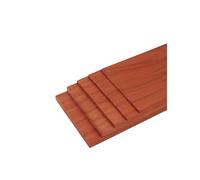 Wood Plank Hardwood Board, African Red Pear Board Solid Wood Veneer Sheets Pack of 5 200mm x 100mm (2-15) mm(12mm)