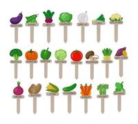 Wood Plant Markers for Vegetable Garden