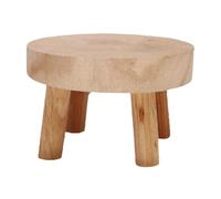 Wood Plant Riser Stands,Mini Round Stool Bonsai Holder,Potted Display Shelf,Small Potted Plant Stands,Round Rustic Planter Stools,Garden Patio Decoration