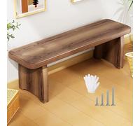 Wood Plant Stand & Bench Indoor Outdoor Solid Wood Dining Bench Natural Entryway & Bedroom Decor Versatile Garden Furniture (L31xW7.9xH13.8inch)