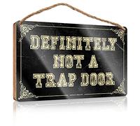 Wood Plaque For Decoration For Office Definitely Not A Trap End Table Decor