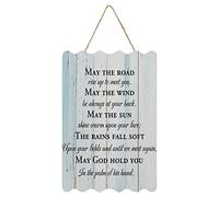 Wood Plaque May The Road Rise up to Meet You Rustic Decor Custom Wood Sign Farmhouse Living Room Wall Decor 8x12 Inch