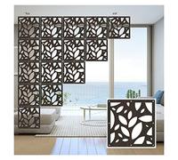 Wood Plastic Room Divider Panel Screen, 5mm Thick Lightweight Indoor Partition for Living Room, Waterproof Decoration for Entrance Hall
