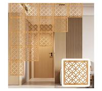 Wood-Plastic Room Divider Panel with Accessories - Stylish Privacy ion for Home Bedroom Kitchen Office & Restaurant Use