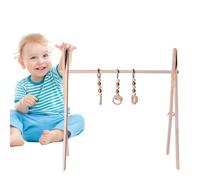 Wood Play Gym Toys - Eco-Friendly Pine Wooden Frame - Early Development Toys for Nursery Room, Room, Living, Early Childhood Education Center