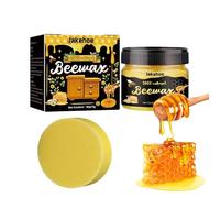 Wood Polish - 80g Restorer Shine Wax,Wood Floor Cleaner with Sponge,for Kitchen Garage Basement Apartment Cabinet Door Table Home Living Room