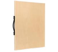 Wood Portable Easel, 8K Hollow Sketch Board, 17.7 x 11.8 in / 45 x 30 cm Desktop Art Easel with Handle for Painting, Drawing Board for Artists, Adults, Light Brown