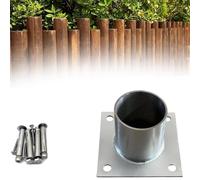 Wood Post Support Brackets Base Plates for 30 120mm Height Poles Anchor Kit for Fencing Lamp Posts & Peras (Dia 190 x 120MM/7.5 x 4.7IN)