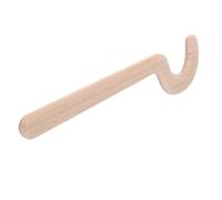 Wood Pottery Throwing Stick for Home Potters, Bent Hook Tool | Fine Polished Edge, Long-reach Curved Tip, for Ceramic Rims and Wheel Throwing Work