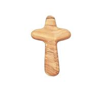 Wood Prayer Crosses - Olive Wood Crosses | Smooth Hand Held Crosses | Crosses From The Holy Land | Pocket Crosses, Hand Held Crosses, Clinging Crosses, Small Wooden Croseses for Praying and Comforting