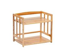 Wood Printer Stand - Desktop Storage Shelf for Office Filing Cabinets File Cupboard for Fax Machines & Office Supplies - Modern Furniture Solution