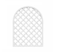 Wood Privacy Fence Panel, Decorative Outdoor/Indoor Screen, Plant Support Frame for Patio, Deck, Lawn, Garden, Backyard (White, 90x120cm)