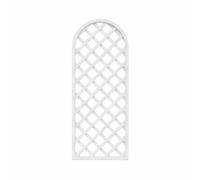 Wood Privacy Fence Panel, Decorative Outdoor/Indoor Screen, Plant Support Frame for Terrace, Patio, Lawn, Garden, Backyard (White, 60x150cm)