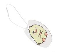 Wood Pulp Sponge Cartoon Dish Cloth, Non-Compressed Oil Remover for Kitchen Cleaning, Soft Absorbent Scrubber with Lanyard, 6x8cm(yellow)