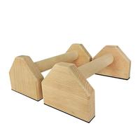 Wood Pushup Bars Exercise Non-Slip Parallettes Handle Stands Calisthenics Fitness Equipment Home Strength Training for Fitness, Gymnastics, Aerobics(A-30cm)