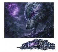 Wood Puzzle, Adult Jigsaw, Dire Wolf, 1000 Pieces | Puzzle for Adults - visual matching for a more organised build in spare time.
