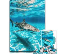 Wood Puzzle, Adult Jigsaw, Zebra Shark Underwater, 1000 Pieces | Puzzle for Adults: visual matching for a more organised build on weekends.