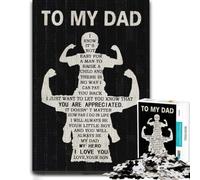 Wood Puzzle Challenge, Adults, To My Dad Father Day, 1000 Pieces | Adult Jigsaw Puzzle: border-first or section-first building options alone or together.