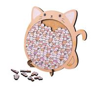Wood Puzzles Adult | Funny Cat Dog Educational Toys,Cute Animal Toys Jigsaw Puzzles,for Kids Adults Home Camping Party Favors Birthday Christmas Holiday Family Game Night