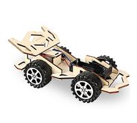 Wood Racing Car DIY Kit for Children Science and Technology Inventions Assembled Experiment Building