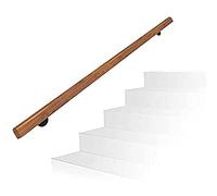 Wood Railing for Indoor/Outdoor, 19.7ft Modern Rusticfor Garden, Deck, Corridor, Sturdy Pipe, Available in 220ft Lengths, Perfect for Ways and Balconies