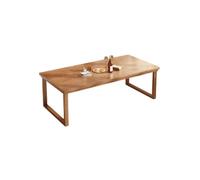 Wood Rectangle Dining Table, Industrial Farmhouse Style for 4, Leisure Coffee Table for Dining Room or Kitchen, 29.5in Tall, Versatile 140x60cm Design