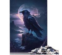 Wood Rectangular Jigsaw Puzzles for Adults 500 Pieces Animal Art Bird Jigsaw Puzzles for Adults Birthday Gifts 500pcs (52x38cm)