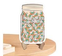 Wood Rewards Tin - 230g Acrylic Star Chart Tin | 8.27 * 5.39 inch Reusable Rewards Chart, Incentive Jars Kids Routine Training for Kids for Classroom Management