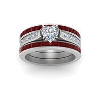 Wood Ring Heart Titanium Ring Ring Grain Layer Set Steel Three Couple Rings High and Low Ring for Daughter (O, 12)